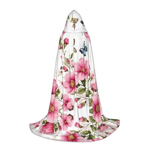 KDSEFHHCB Garten mit Vögeln und Blumen Druck Kapuzenumhang für Teenager Halloween Weihnachten Party Umhang Cosplay Kostüm KDSEFHHCB Garten mit Vögeln und Blumen Druck Kapuzenumhang für Teenager Halloween Weihnachten Party Umhang Cosplay Kostüm von KDSEFHHCB