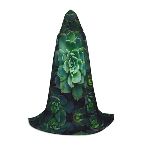 KDSEFHHCB Grüner Sukkulenten-Aufdruck, Kapuzenumhang für Teenager, Halloween, Weihnachten, Party, Cosplay-Kostüm KDSEFHHCB Grüner Sukkulenten-Aufdruck, Kapuzenumhang für Teenager, Halloween, Weihnachten, Party, Cosplay-Kostüm von KDSEFHHCB