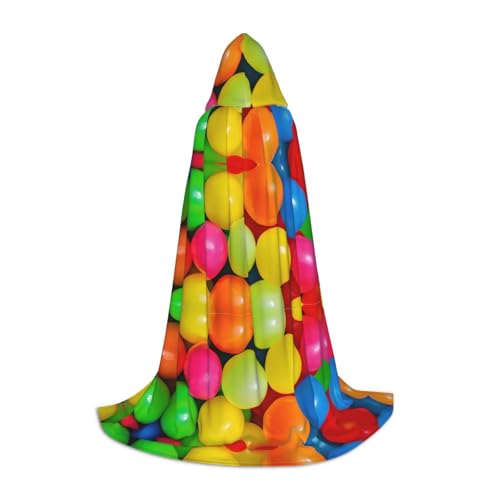 KDSEFHHCB Kapuzenumhang mit Bällen und Farben, für Teenager, Halloween, Weihnachten, Party, Cosplay-Kostüm KDSEFHHCB Kapuzenumhang mit Bällen und Farben, für Teenager, Halloween, Weihnachten, Party, Cosplay-Kostüm von KDSEFHHCB