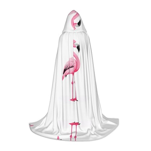 KDSEFHHCB Kapuzenumhang mit Flamingo-Druck, für Teenager, Halloween, Weihnachten, Party, Cosplay-Kostüm KDSEFHHCB Kapuzenumhang mit Flamingo-Druck, für Teenager, Halloween, Weihnachten, Party, Cosplay-Kostüm von KDSEFHHCB