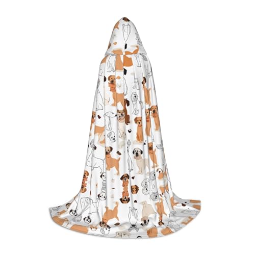 KDSEFHHCB Kapuzenumhang mit Hundeaufdruck, für Teenager, Halloween, Weihnachten, Party, Cosplay-Kostüm KDSEFHHCB Kapuzenumhang mit Hundeaufdruck, für Teenager, Halloween, Weihnachten, Party, Cosplay-Kostüm von KDSEFHHCB