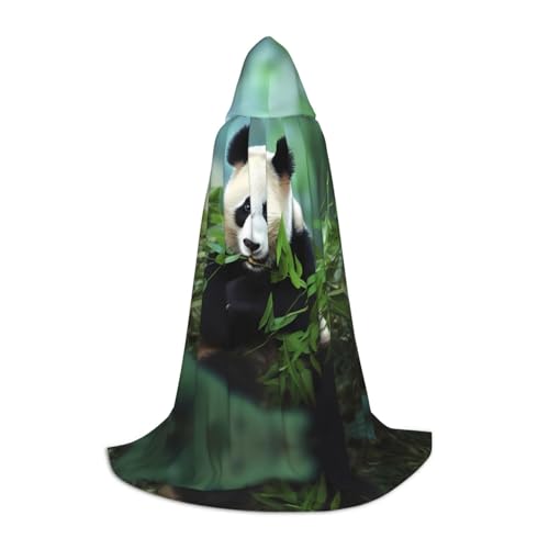 KDSEFHHCB Kapuzenumhang mit Panda-Druck, für Teenager, Halloween, Weihnachten, Party, Cosplay-Kostüm KDSEFHHCB Kapuzenumhang mit Panda-Druck, für Teenager, Halloween, Weihnachten, Party, Cosplay-Kostüm von KDSEFHHCB