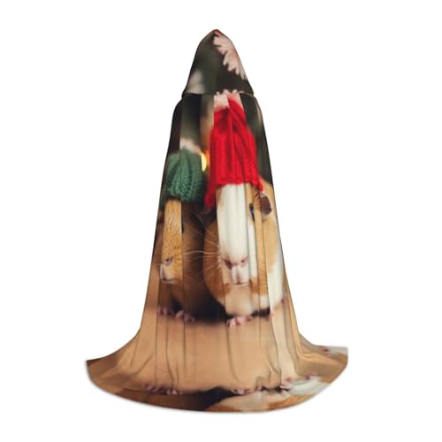 KDSEFHHCB Niedlicher Meerschweinchen-Umhang mit Hut und Kapuze, für Teenager, Halloween, Weihnachten, Party, Cosplay-Kostüm KDSEFHHCB Niedlicher Meerschweinchen-Umhang mit Hut und Kapuze, für Teenager, Halloween, Weihnachten, Party, Cosplay-Kostüm von KDSEFHHCB