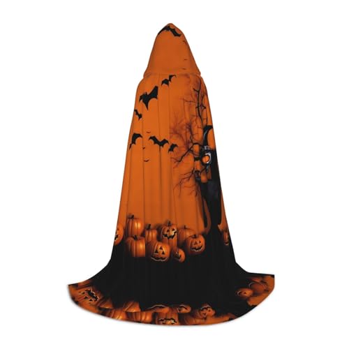 KDSEFHHCB Orange Halloween Party Druck Kapuzenumhang für Teenager Halloween Weihnachten Party Umhang Cosplay Kostüm KDSEFHHCB Orange Halloween Party Druck Kapuzenumhang für Teenager Halloween Weihnachten Party Umhang Cosplay Kostüm von KDSEFHHCB