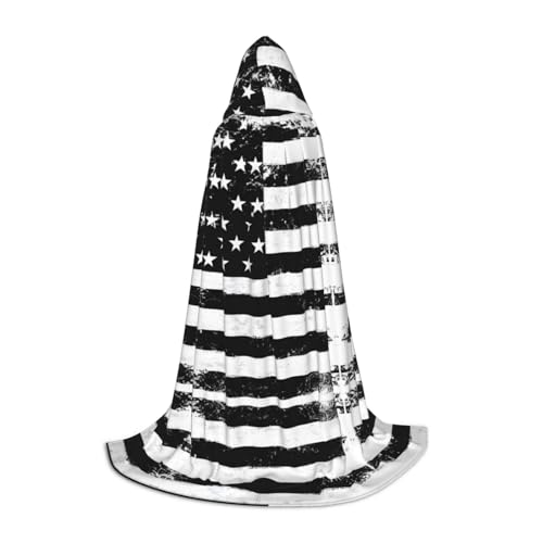 KDSEFHHCB Schwarz und Weiß Flagge Druck Kapuzenumhang für Teenager Halloween Weihnachten Party Umhang Cosplay Kostüm KDSEFHHCB Schwarz und Weiß Flagge Druck Kapuzenumhang für Teenager Halloween Weihnachten Party Umhang Cosplay Kostüm von KDSEFHHCB