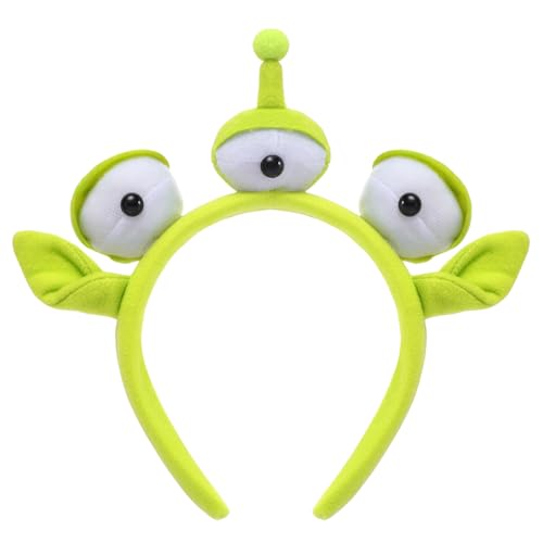 KDVOG Dreiäugiges Stirnband Grüner Plüsch Kopfbedeckung Haarband Halloween Kostüm Zubehör für Cosplay Party Dress Up Day KDVOG Dreiäugiges Stirnband Grüner Plüsch Kopfbedeckung Haarband Halloween Kostüm Zubehör für Cosplay Party Dress Up Day von KDVOG