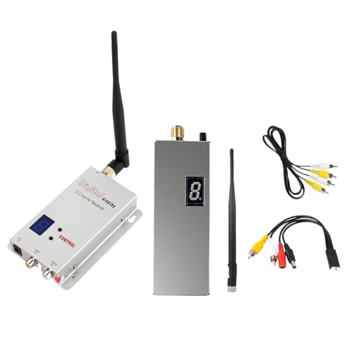 KEALBAUS FPV Kit 1,2 G 1,5 W VTX VRX 8CH 1500 mW FPV Sender und Empfänger Video mit Antenne -92 dB für Drohne FPV RC lange Reichweite KEALBAUS FPV Kit 1,2 G 1,5 W VTX VRX 8CH 1500 mW FPV Sender und Empfänger Video mit Antenne -92 dB für Drohne FPV RC lange Reichweite von KEALBAUS