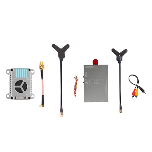 KEALBAUS Integriertes Mikrofon 3,3 G 3 W VTX 16 CH + Empfänger Video-Sender 3,3 G VRX FPV PAL/NTSC für Renndrohne FPV RC KEALBAUS Integriertes Mikrofon 3,3 G 3 W VTX 16 CH + Empfänger Video-Sender 3,3 G VRX FPV PAL/NTSC für Renndrohne FPV RC von KEALBAUS