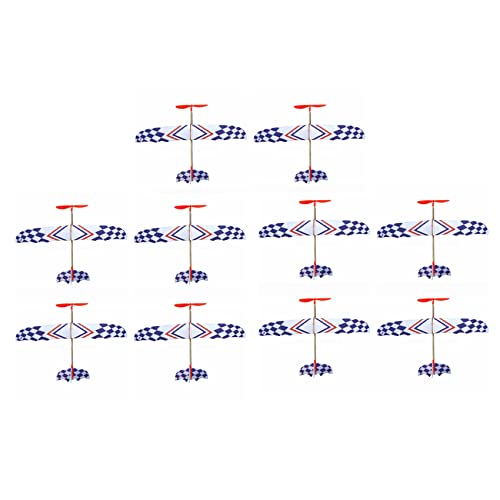 KEALLANS 10 x elastische Federmappe für Flugzeugmodelle, Basteln, Schaumstoff, Modell Flugzeug, Lernspielzeug von KEALLANS