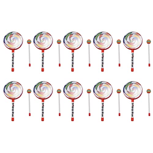 KEALLANS 10X Kids Percussion Lollipop Drum, 6 von KEALLANS