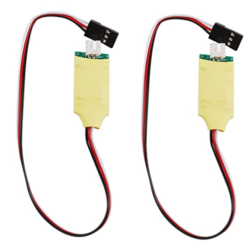 KEALLANS 2 x Empfänger-Kabel, 3-Wege-Seilwinde, für 1/10 Axial SCX10 TRX4 D90 CC01 RC Autoteile auf Raupe von KEALLANS