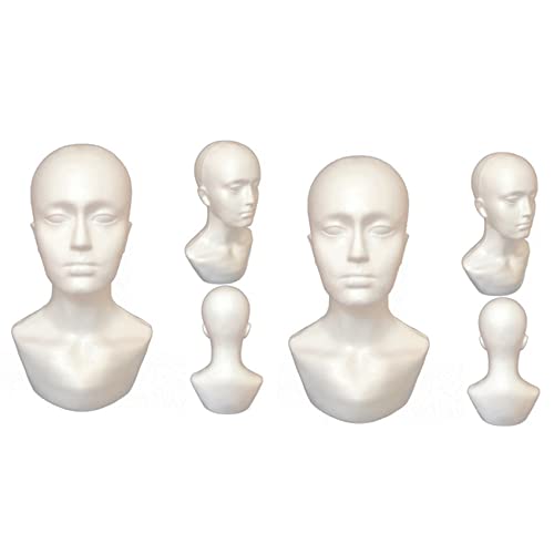 KEALLANS 2 x Herrenmodelle aus Schaumstoff, Perückenhut von KEALLANS