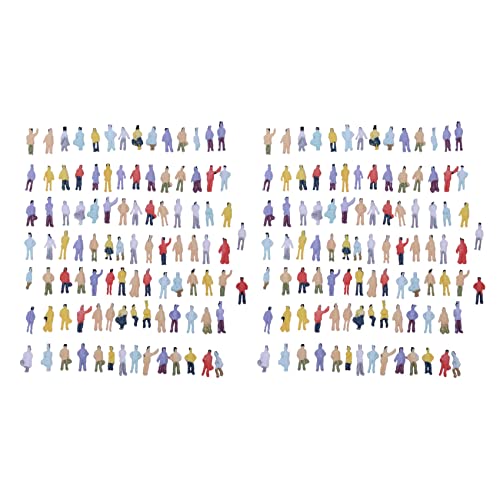 KEALLANS 200 Stück Figuren der bemalten Personen für Modelleisenbahn (1 bis 150) von KEALLANS
