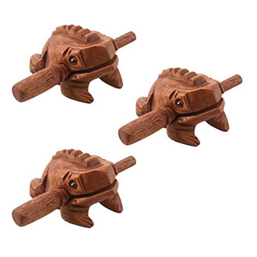 KEALLANS 3 x Sculpte Quetsch-Spielzeug, Percussion aus Holz, gesunder Frosch, Tonalite-Spielzeug KEALLANS 3 x Sculpte Quetsch-Spielzeug, Percussion aus Holz, gesunder Frosch, Tonalite-Spielzeug von KEALLANS