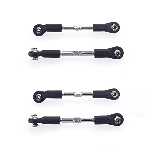 KEALLANS 4 Stück 8124 Lenkstange aus Metall, 75 – 85 mm, für 1/8 9116 9020 9072 9071 9203 08425 08426 08427 08428 ferngesteuerte Autoteile von KEALLANS