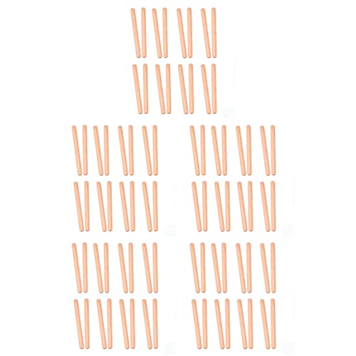 KEALLANS 40 Paar klassische Holzklaven Musical Percussion Instrument Naturholz Rhythm Sticks Percussion Rhythm Sticks Kinder Spielzeug Musik Geschenk von KEALLANS