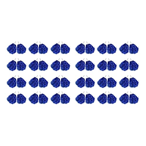 KEALLANS 48 Pompons aus Metallfolie mit blauem Kunststoffgriff von KEALLANS