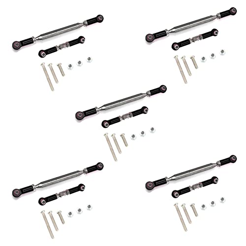 KEALLANS 5 x Richtungsglieder aus Metall, Servo-Link, Haken, Biellette für MN D90 D99 MN-90-45 1/12 Autoschiene, ferngesteuert, Schwarz KEALLANS 5 x Richtungsglieder aus Metall, Servo-Link, Haken, Biellette für MN D90 D99 MN-90-45 1/12 Autoschiene, ferngesteuert, Schwarz von KEALLANS