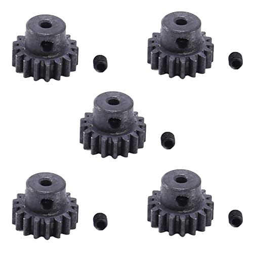 KEALLANS 5X Upgrade Metall 17 T Motor Getriebe Teile Ritzel Teile für A959 A979 A969 A949-24 Rc Auto Teile von KEALLANS