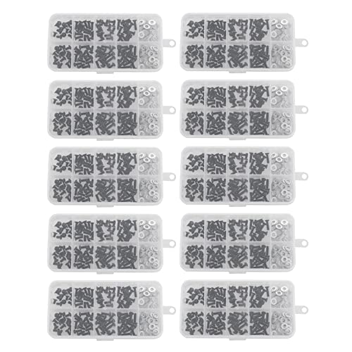 KEALLANS Schrauben-Set für 1/10 D90 SRC10 Auto-Fernbedienungen, 1800 Stück von KEALLANS