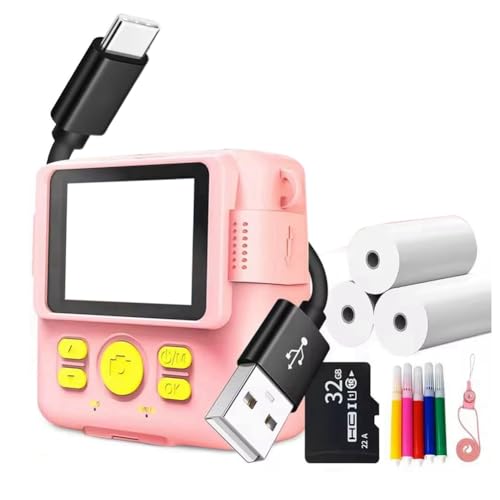 KEALLANS Tragbare Thermodruckkamera, Mini, Modisches Kindergeschenk für Sofortige Automatische Fokussierung, Rosa KEALLANS Tragbare Thermodruckkamera, Mini, Modisches Kindergeschenk für Sofortige Automatische Fokussierung, Rosa von KEALLANS