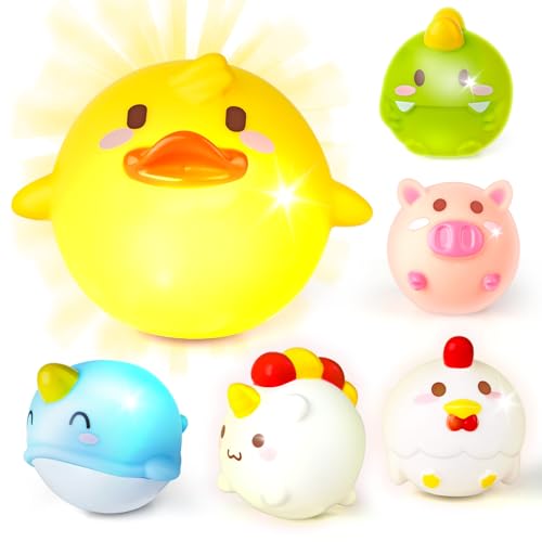 Badespielzeug Baby, 6 Stück Badewannenspielzeug für Kinder 6-36 Monate, Wasserspielzeug, Pool Spielzeug, Cartoon Tier Kleinkind Spielzeug Geschenke für Jungen Und Mädchen Badespielzeug Baby, 6 Stück Badewannenspielzeug für Kinder 6-36 Monate, Wasserspielzeug, Pool Spielzeug, Cartoon Tier Kleinkind Spielzeug Geschenke für Jungen Und Mädchen von KEARLGMBH