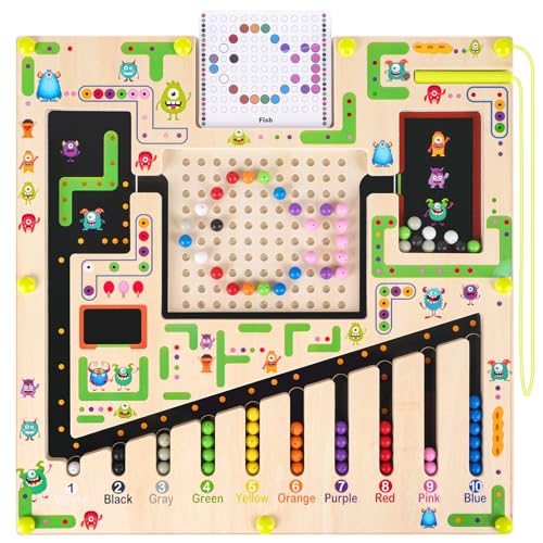 KEARLGMBH Magnetspiel Labyrinth Spielzeug,Montessori Spielzeug 3 4 5 6 7 8 Jahre,Magnetspiel Labyrinth Austauschen, Holz Magnetspiel Labyrinth Montessori,Kinderspielzeug Geschenk Kinder KEARLGMBH Magnetspiel Labyrinth Spielzeug,Montessori Spielzeug 3 4 5 6 7 8 Jahre,Magnetspiel Labyrinth Austauschen, Holz Magnetspiel Labyrinth Montessori,Kinderspielzeug Geschenk Kinder von KEARLGMBH