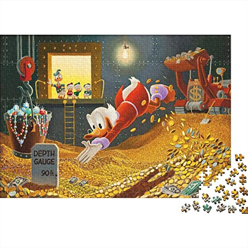 1000 Stück Puzzles Für Erwachsene Teenager Donald Duck Stress Abbauen Familien-Puzzlespiel 1000-teiliges Puzzle Kinder Lernspiel Spielzeug Geschenk von KEBIA