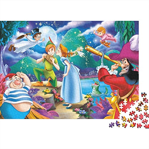 Puzzle 300 Teile,Puzzles Für Erwachsene, Impossible Puzzle,Puzzle Legespiel,Geschicklichkeitsspiel Für Die Ganze Familie, Animation Peter Pan von KEBIA