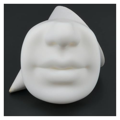 1PC Silikon Gesicht Modell Tattoo Punktion Praxis Simulation Menschliche Nase Mund Körper Teil Display Piercing Schmuck(White Face 2) von KEBLIN