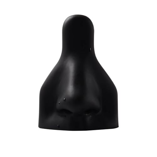 1Pc Weiche Silikon Nase Modell Tattoo Praxis Schmuck Display Piercing Werkzeuge Ohrring Werkzeug Acryl Ständer Kit(Black Nose) von KEBLIN
