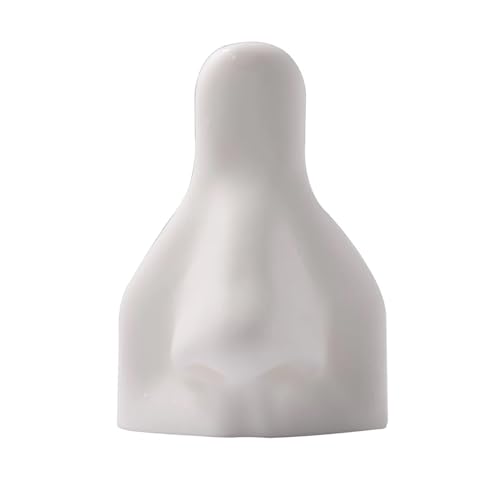 1Pc Weiche Silikon Nase Modell Tattoo Praxis Schmuck Display Piercing Werkzeuge Ohrring Werkzeug Acryl Ständer Kit(White Nose) von KEBLIN