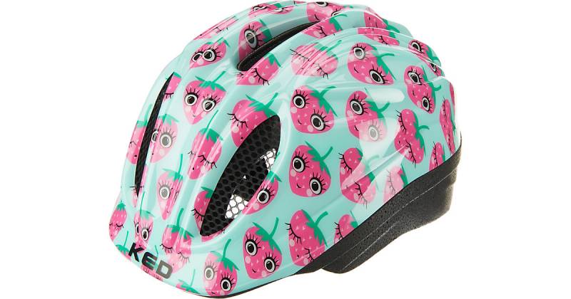 Fahrradhelm Meggy Erdbeere türkis Gr. 52-58 von KED Helmsysteme
