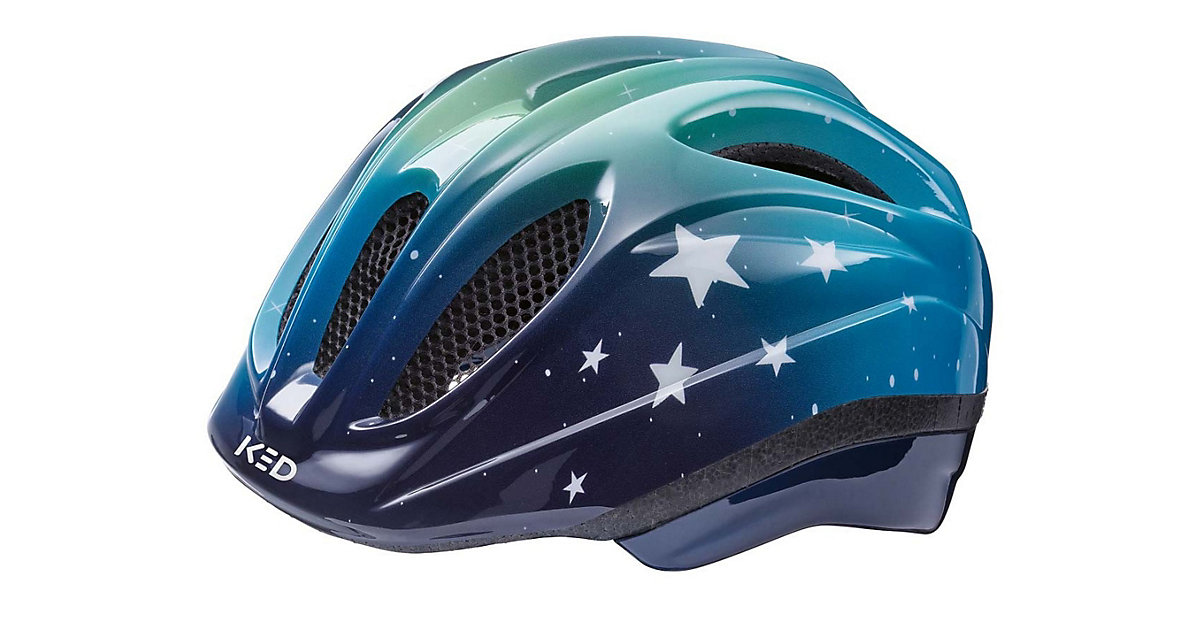 Fahrradhelm Meggy II Trend Stars blue green glossy  46-51 blau/grün von KED Helmsysteme