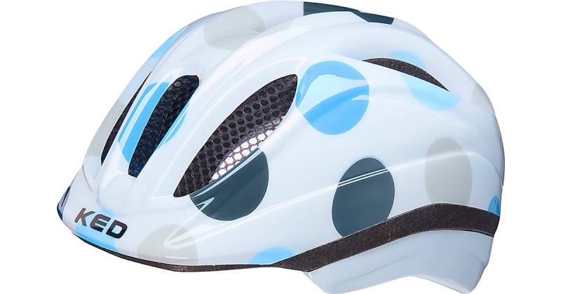 Fahrradhelm Meggy II Trend dots deep blue weiß Modell 1 Gr. 52-58 von KED Helmsysteme