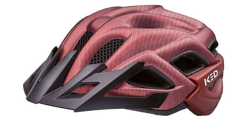 Fahrradhelm Status Jr. Maroon red matt 53-59 rot Gr. 52-59 von KED Helmsysteme