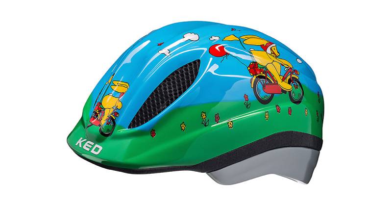 Felix der Hase Fahrradhelm Meggy Originals blau/grün Gr. 44-49 von KED Helmsysteme