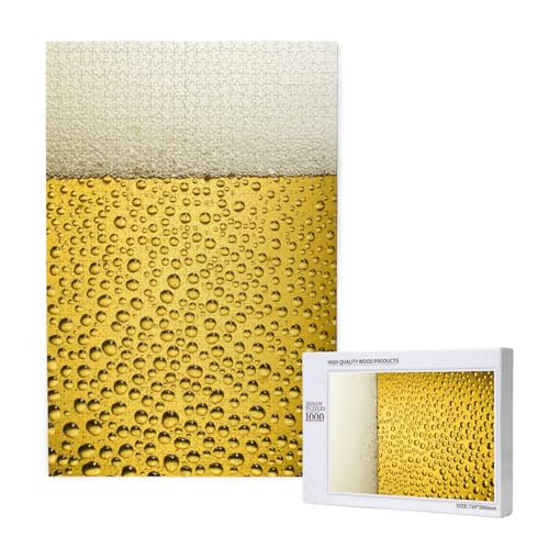 Eiskaltes Bier-Design, Puzzle 1000 Teile, Holzpuzzle, Spielzeug, Familienspiel, Wanddekoration für Erwachsene und Teenager Eiskaltes Bier-Design, Puzzle 1000 Teile, Holzpuzzle, Spielzeug, Familienspiel, Wanddekoration für Erwachsene und Teenager von KEDDJI
