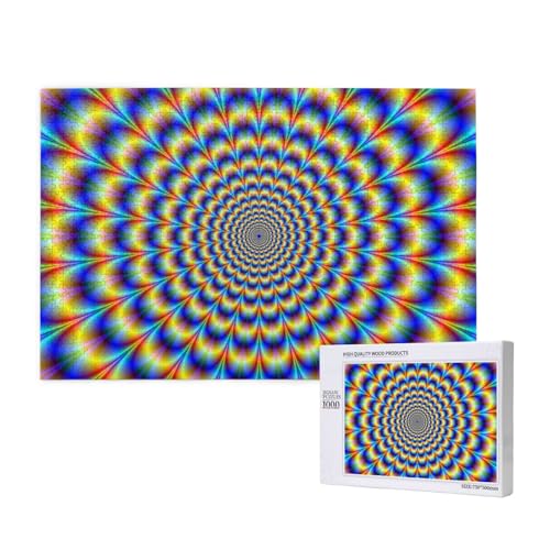 Spiralförmige optische Täuschung, GIF, Puzzle 1000 Teile, Holzpuzzle, Spielzeug, Familienspiel, Wanddekoration für Erwachsene und Teenager Spiralförmige optische Täuschung, GIF, Puzzle 1000 Teile, Holzpuzzle, Spielzeug, Familienspiel, Wanddekoration für Erwachsene und Teenager von KEDDJI