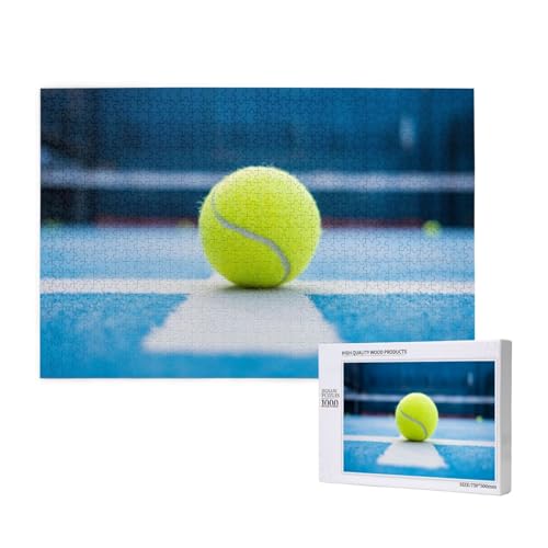 Tennisball-Malerei, Puzzle 1000 Teile, Holzpuzzle, Spielzeug, Familienspiel, Wanddekoration für Erwachsene und Teenager Tennisball-Malerei, Puzzle 1000 Teile, Holzpuzzle, Spielzeug, Familienspiel, Wanddekoration für Erwachsene und Teenager von KEDDJI