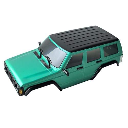 KEED RC-Auto Karosserie 6,10 Zoll Radstand ABS Hartdach Gehäuse für 1/18 RC Crawler TRX4M Bronco Defender Fahrgestell (Grün) von KEEDA