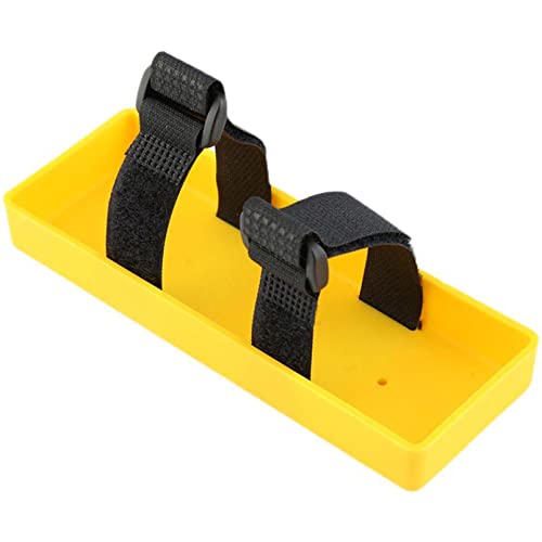 KEEDA Kunststoff-Batteriekasten Tray Halterung Batteriehalter für 1/8 1/10 RC Crawler Auto AXIAL SCX10 D90 TRX4 Zubehör (Gelb) von KEEDA