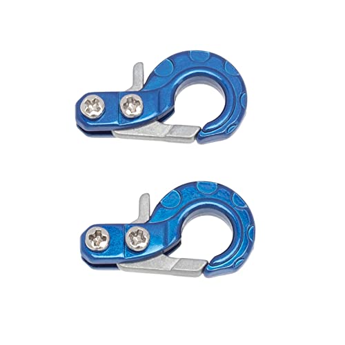KEEDA RC Crawler Metall Winde Haken, Anhänger Abschlepphaken Zubehör für 1/10 RC Auto Axial SCX10 Tamiya RC4WD D90 D110 TF2 TRX4 (Blau) von KEEDA