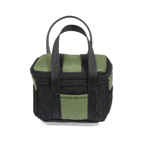 KEEDA Simulations-Miniatur-Maßstabstasche Dekoratives Zubehör für 1/8 1/10 RC Crawler TRX4 SCX10 UTB10 D90 (Handtasche, Militärgrün) von KEEDA