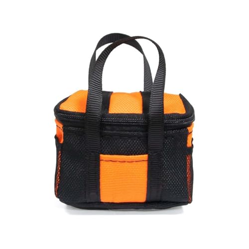 KEEDA Simulations-Miniatur-Maßstabstasche Dekoratives Zubehör für 1/8 1/10 RC Crawler TRX4 SCX10 UTB10 D90 (Handtasche, Orange) von KEEDA