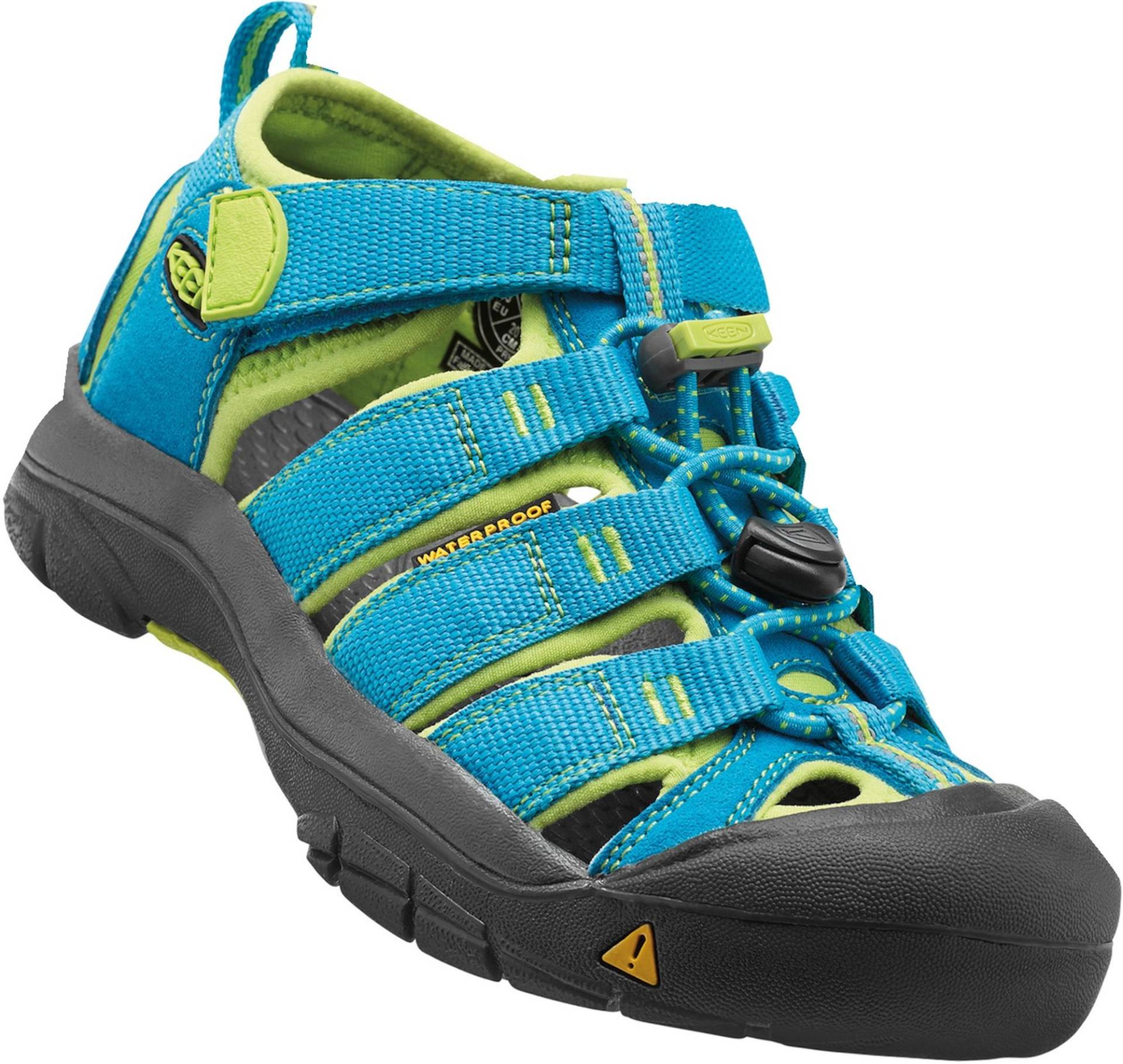 KEEN Newport H2 Kinder Sandalen, Hawaiian Blue/Green Glow 18 von KEEN