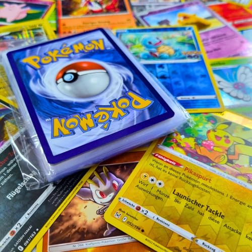 KEEPSEVEN Pokemon-Karten auf Deutsch, 50 Verschiedene original Karten garantiert 5 Glitzer Karten, individuelles Kartenset, kompatibel mit Pokemon-Karten - zusammengestellt KEEPSEVEN Pokemon-Karten auf Deutsch, 50 Verschiedene original Karten garantiert 5 Glitzer Karten, individuelles Kartenset, kompatibel mit Pokemon-Karten - zusammengestellt von KEEPSEVEN
