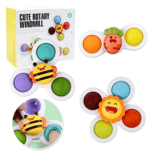 3 Stück Saugnapf Spielzeug Baby mit 3 Süßen Spinnern und 3 Saugnäpfen Badespielzeug Saugnapf Spinner ab 6 Monaten Interessant Spinner Spielzeug Sauger für Autofenster Badezimmer Reisen 3 Stück Saugnapf Spielzeug Baby mit 3 Süßen Spinnern und 3 Saugnäpfen Badespielzeug Saugnapf Spinner ab 6 Monaten Interessant Spinner Spielzeug Sauger für Autofenster Badezimmer Reisen von KEGAJEGA