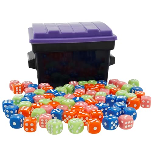 80 Stück Würfel Set 6-Seitig Spielwürfel Plastik Würfel Bunt Set Precision Dice Spielwürfel Kinder Würfelset Box für Familienfeiern Tischspiele Würfelspiele 80 Stück Würfel Set 6-Seitig Spielwürfel Plastik Würfel Bunt Set Precision Dice Spielwürfel Kinder Würfelset Box für Familienfeiern Tischspiele Würfelspiele von KEGAJEGA