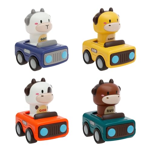 KEGAJEGA 4 Stück Auto Spielzeug ab 1 Jahr Tier-Rennwagen Auto Press and Go Jungen und Mädchen Interessant Tierautospielzeug für 10 12 18 Monate alte Kleinkinder als Spielzeuggeschenk KEGAJEGA 4 Stück Auto Spielzeug ab 1 Jahr Tier-Rennwagen Auto Press and Go Jungen und Mädchen Interessant Tierautospielzeug für 10 12 18 Monate alte Kleinkinder als Spielzeuggeschenk von KEGAJEGA